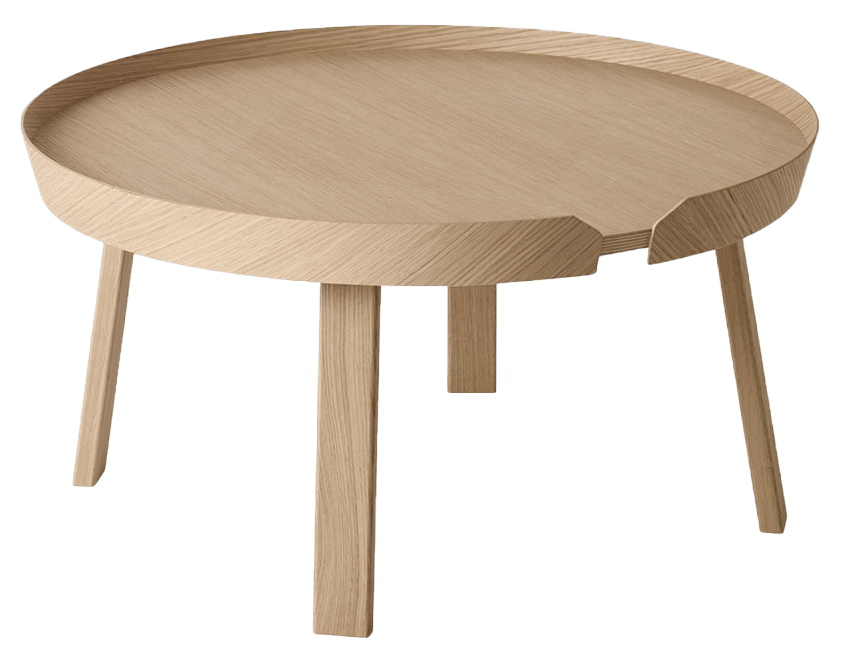Around Coffee Table in Eiche präsentiert im Onlineshop von KAQTU Design AG. Beistelltisch ist von Muuto