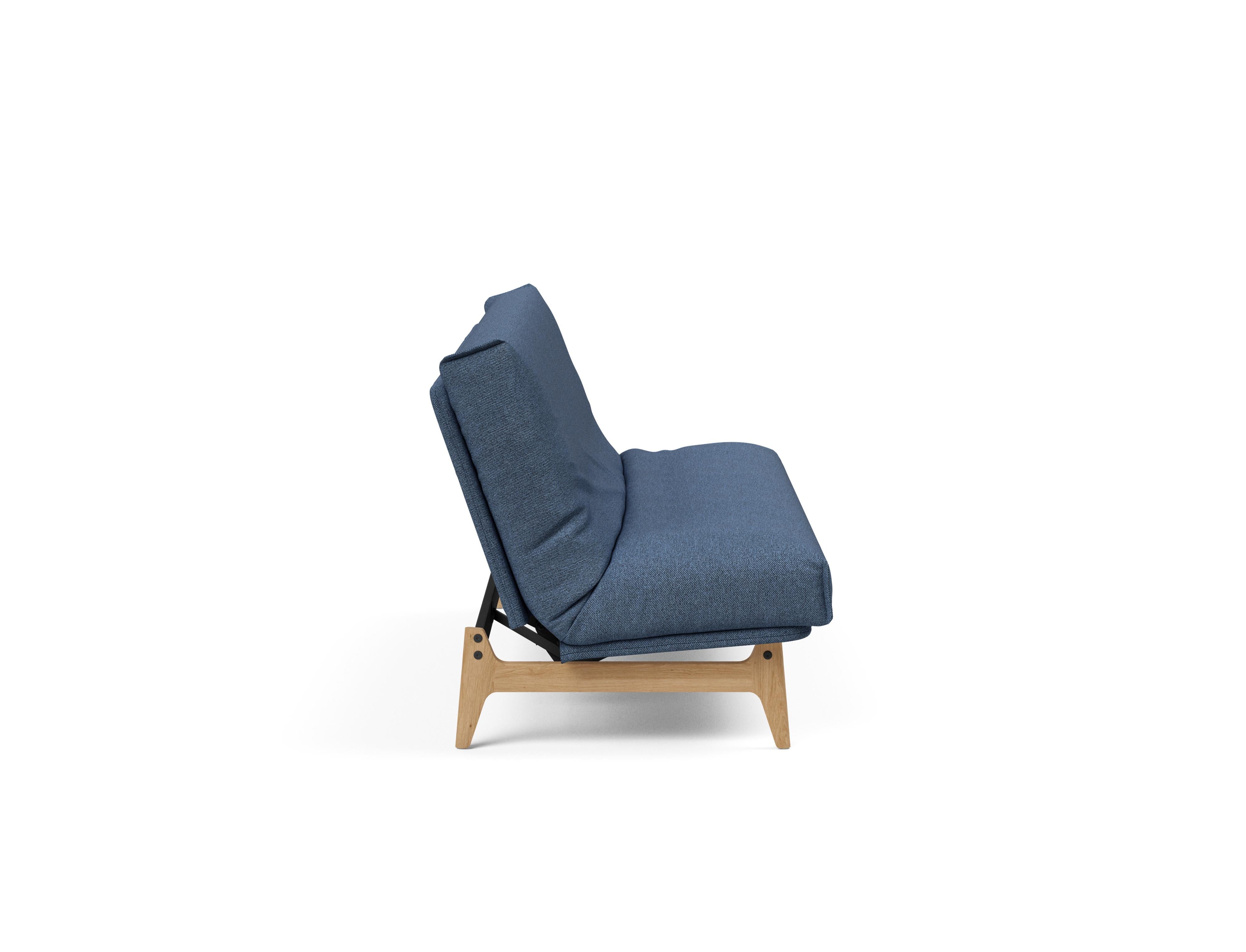 Aslak 120 Bettsofa Nordic Cover in Blau 302 präsentiert im Onlineshop von KAQTU Design AG. Bettsofa ist von Innovation Living