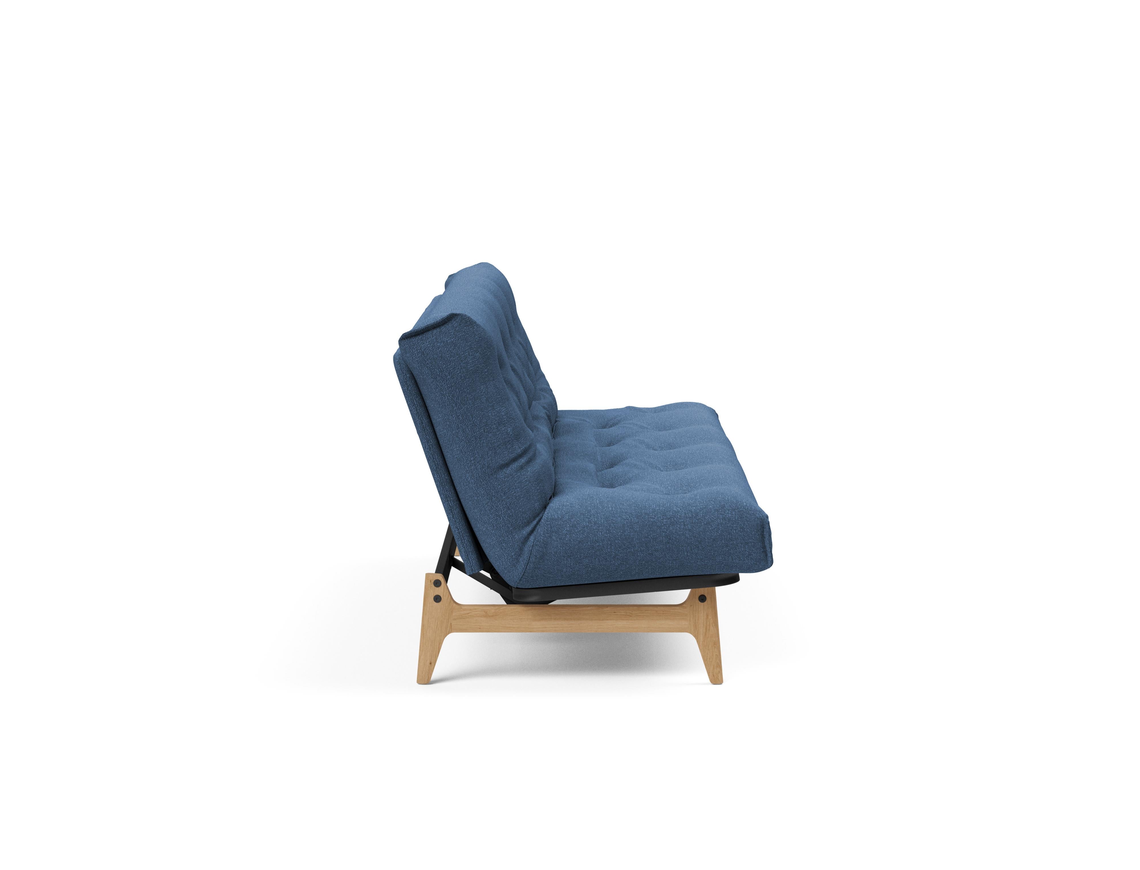 Aslak 120 Bettsofa Nordic in Blau 537 präsentiert im Onlineshop von KAQTU Design AG. Bettsofa ist von Innovation Living