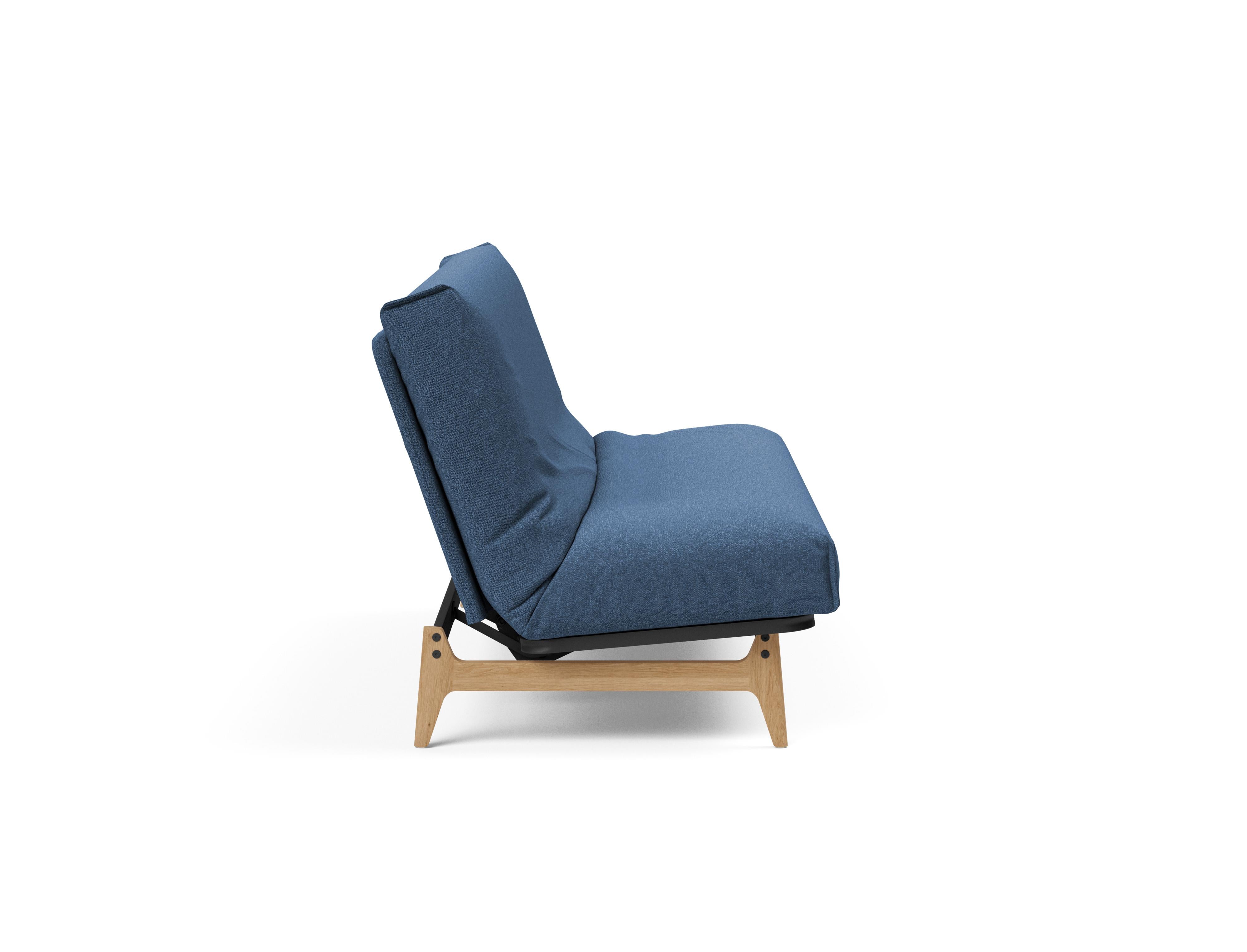 Aslak 140 Bettsofa Nordic Cover in Blau 537 präsentiert im Onlineshop von KAQTU Design AG. Bettsofa ist von Innovation Living
