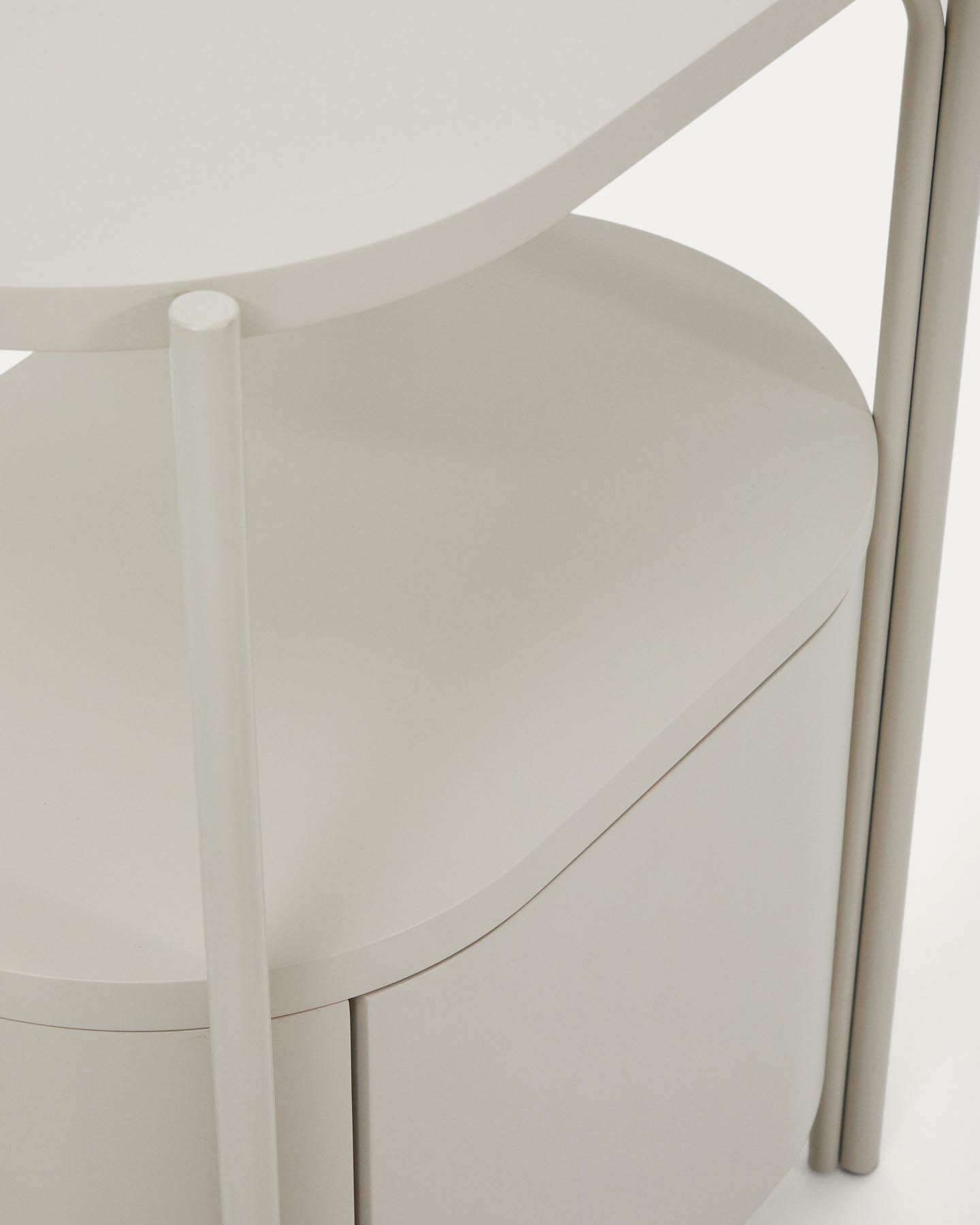 Badezimmermöbel Arely mit Stahlgestell und weiß lackiertem MDF, 60 x 40 cm in Beige präsentiert im Onlineshop von KAQTU Design AG. Badzubehör ist von Kave Home