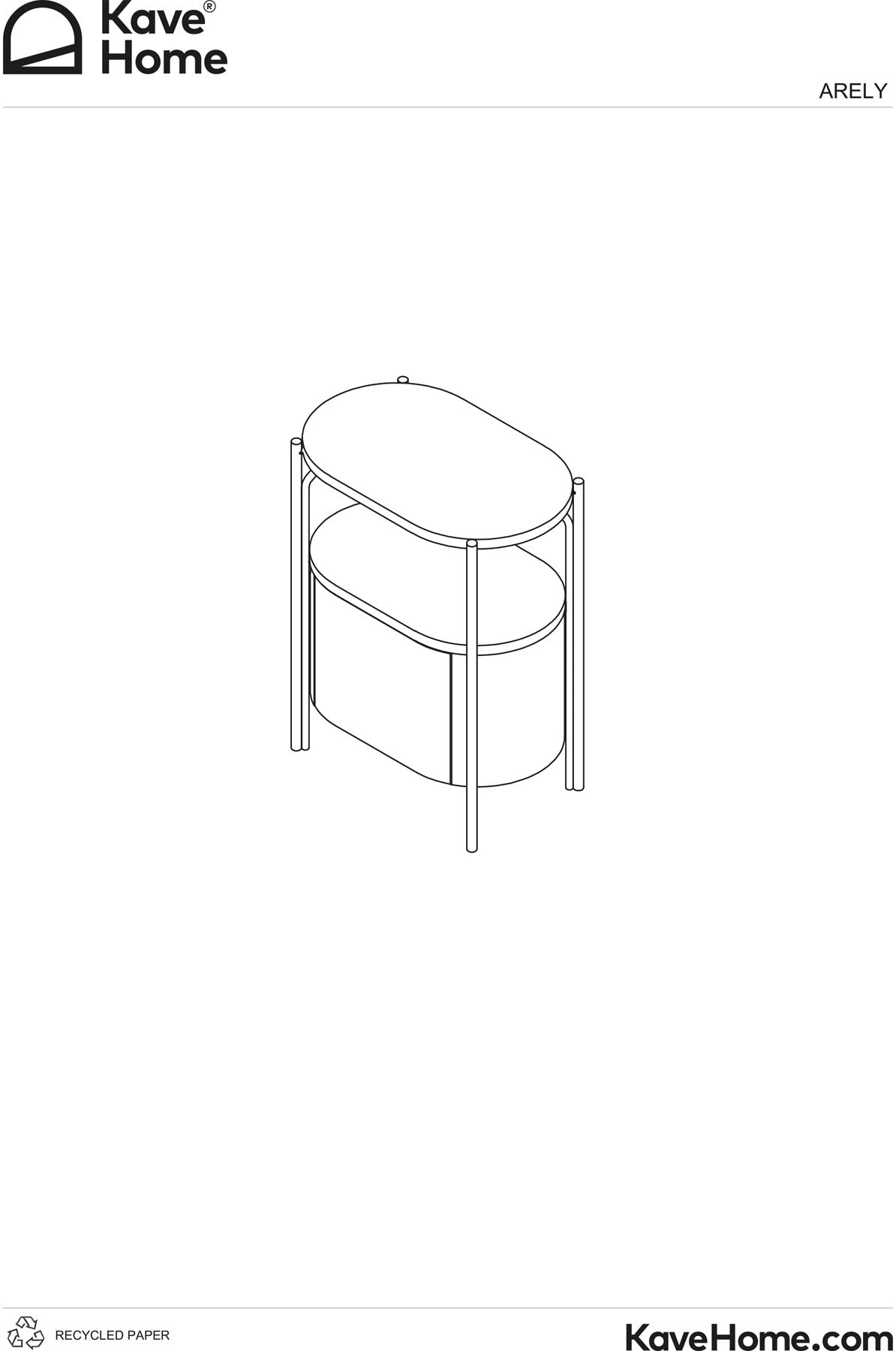 Badezimmermöbel Arely mit Stahlgestell und weiß lackiertem MDF, 60 x 40 cm in Beige präsentiert im Onlineshop von KAQTU Design AG. Badzubehör ist von Kave Home