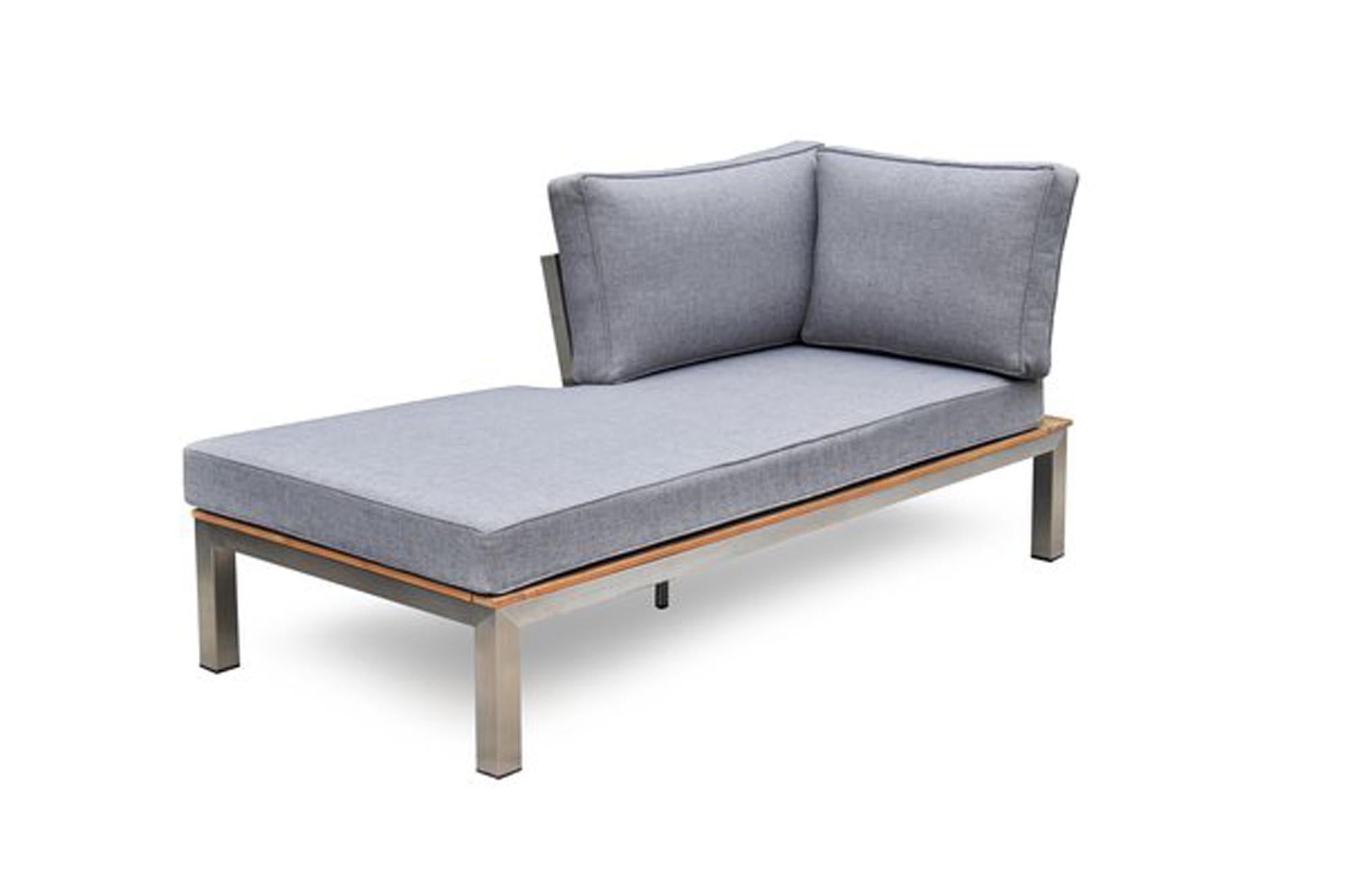 Loungelement links/rechts Verona in Teak präsentiert im Onlineshop von KAQTU Design AG. Lounge Sofa ist von Be Garden