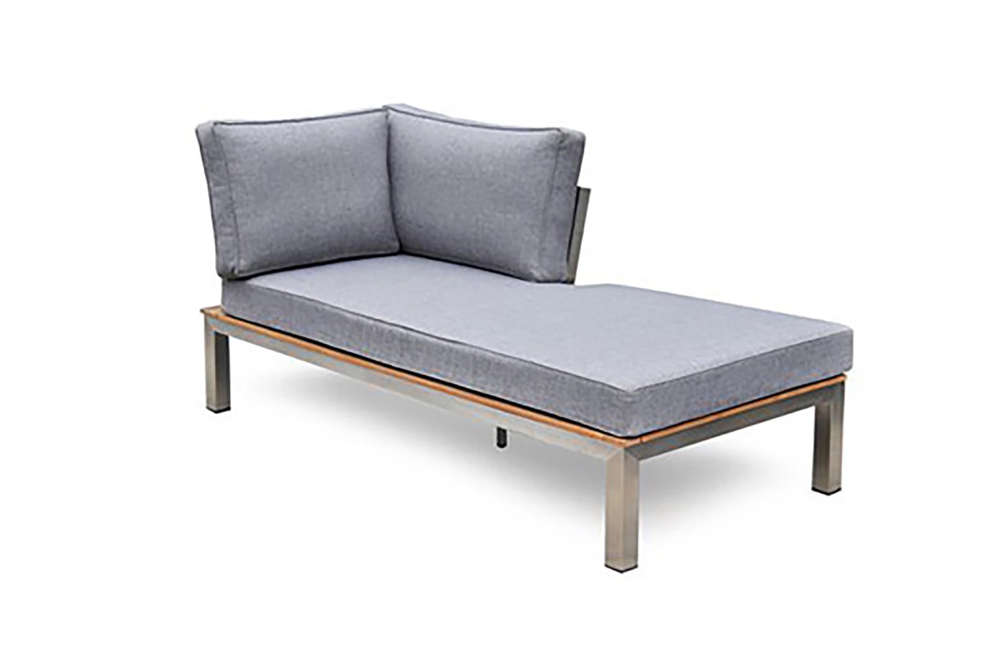Modulares Loungelement Verona von Be Garden, flexibel einsetzbar, aus edlem Teakholz für gemütliche Stunden im Freien.