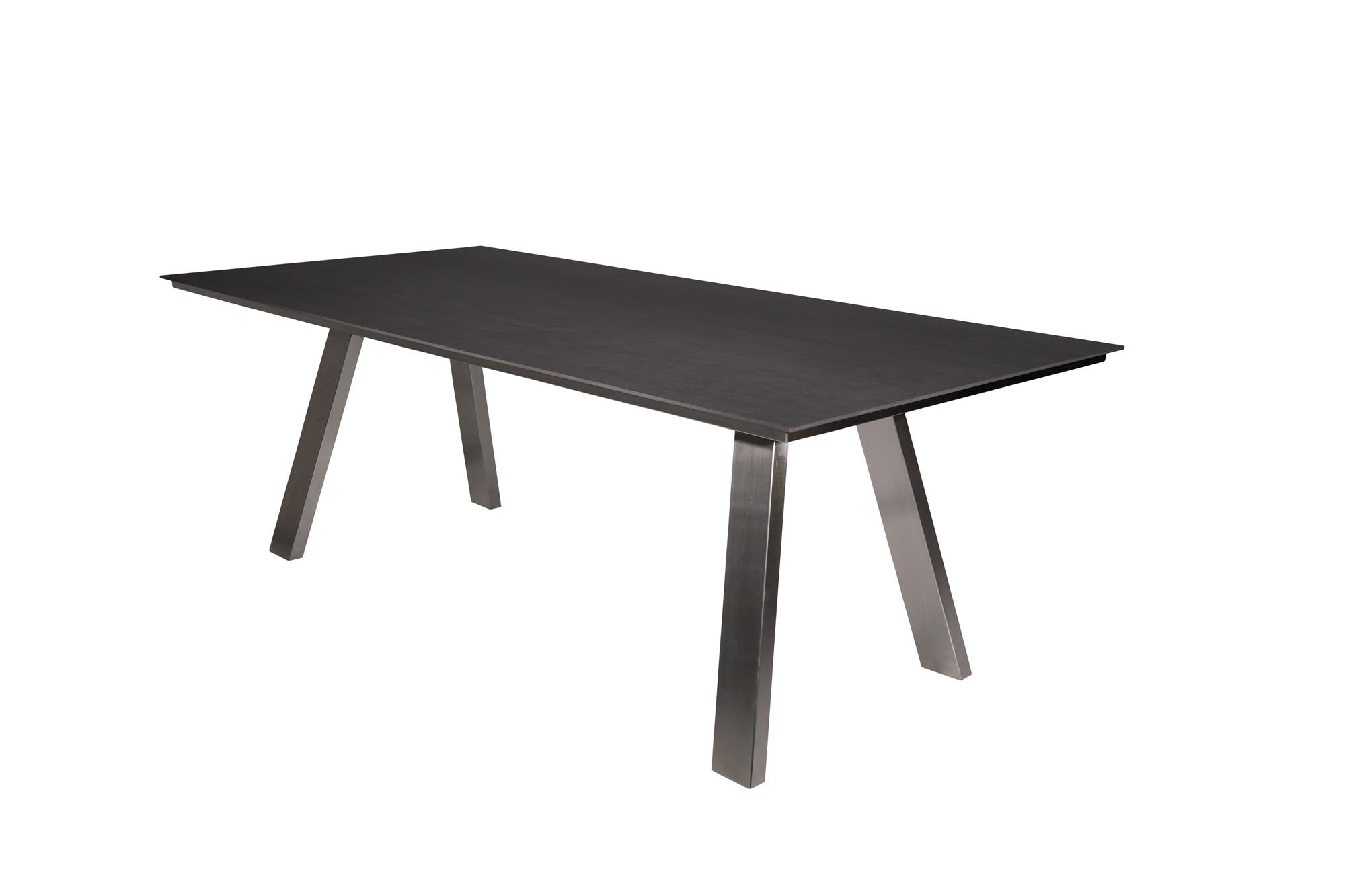 Gartentisch Monaco A-Form Keramik anthrazit in Anthrazit wolkig mit Strukturoberfläche präsentiert im Onlineshop von KAQTU Design AG. Gartentisch ist von Be Garden