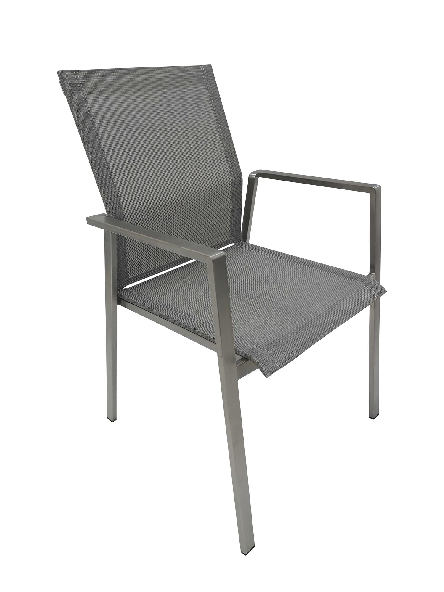 Gartenstuhl Turin in Silber-Taupe präsentiert im Onlineshop von KAQTU Design AG. Gartenstuhl ist von Be Garden