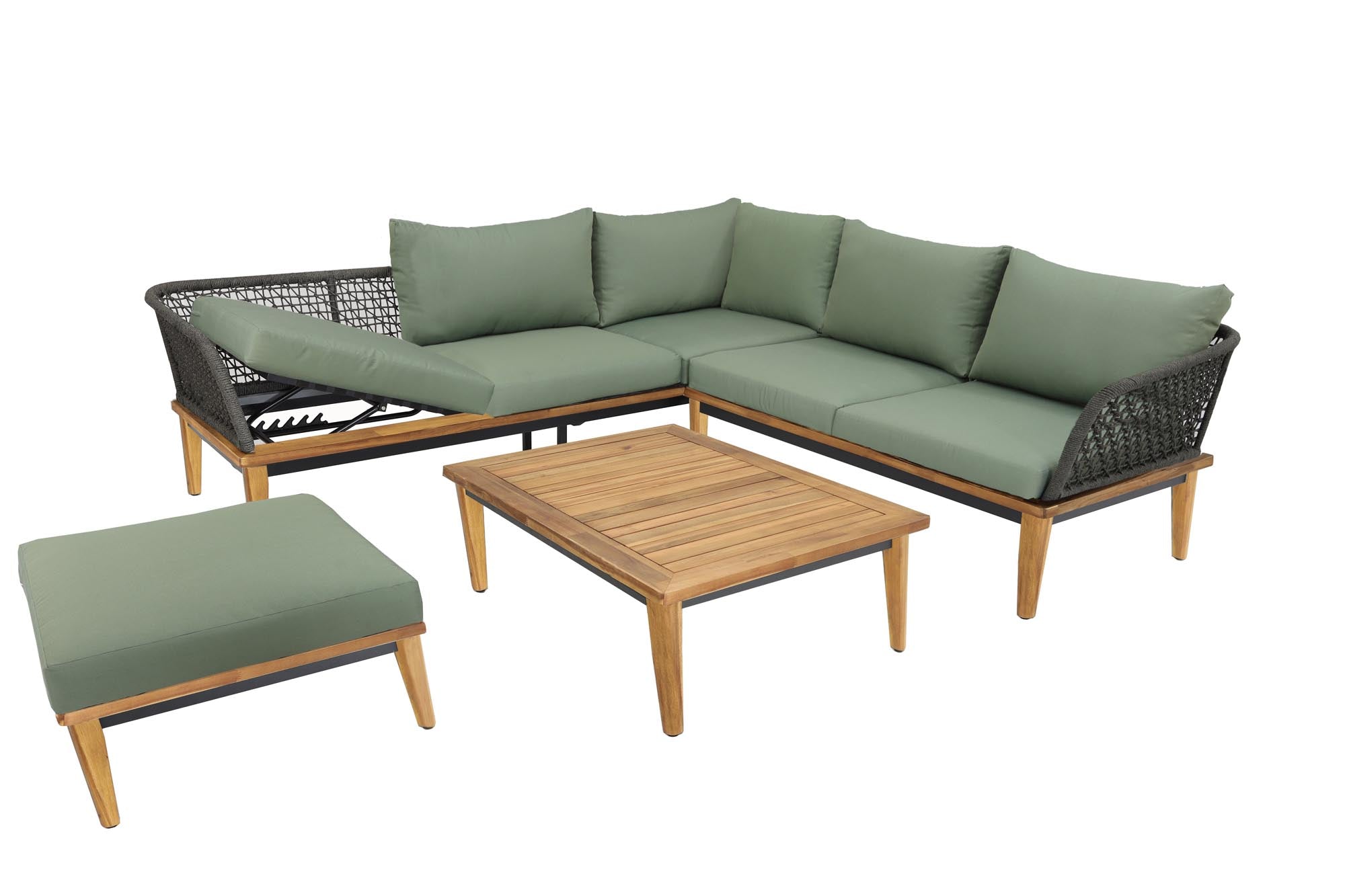 Stilvolle Ecklounge Locarno von Be Garden, perfekt für gesellige Momente im Garten oder auf der Terrasse.
