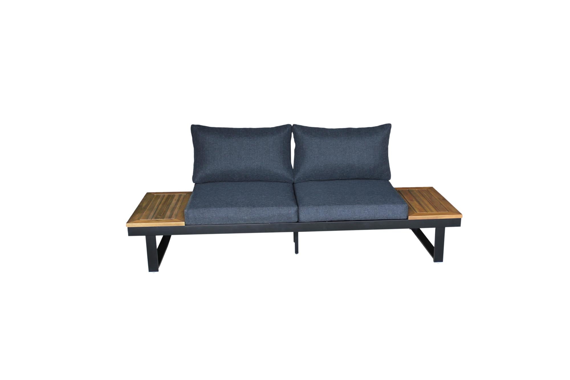 Elegantes Lounge Sofa Vario von Be Garden, gefertigt aus robustem Akazienholz, ideal für entspannte Momente im Freien.
