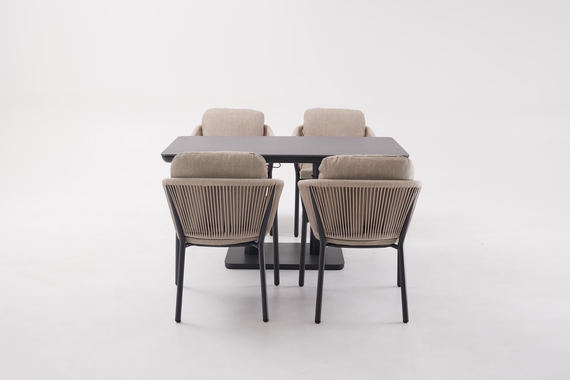 Moderner Loungetisch Aline von Be Garden, vielseitig einsetzbar, höhenverstellbar, 140x80x51/72 cm, perfekt für Garten und Terrasse.