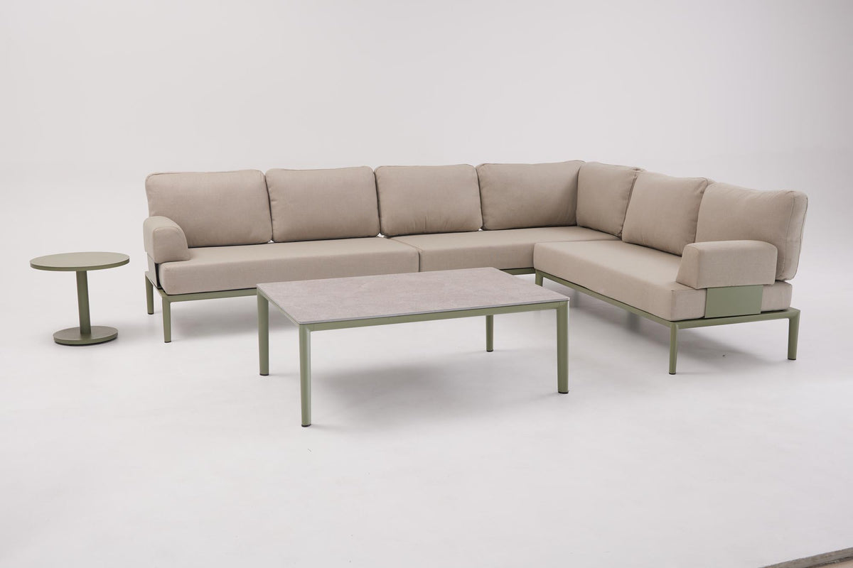 Couchtisch Fiore, 120x79x43 cm in Oliv-Grün präsentiert im Onlineshop von KAQTU Design AG. Loungetisch ist von Be Garden