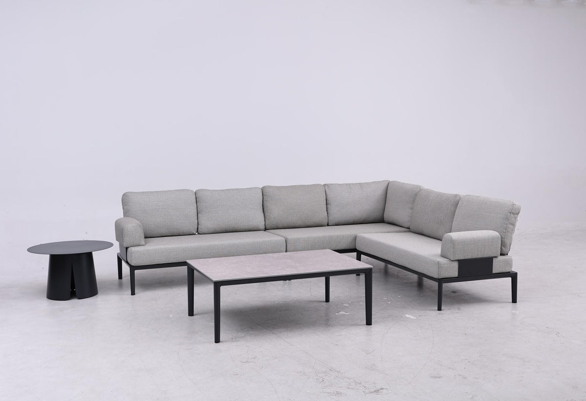 Couchtisch Fiore, Ø70 cm x 42 cm in Anthrazit präsentiert im Onlineshop von KAQTU Design AG. Loungetisch ist von Be Garden