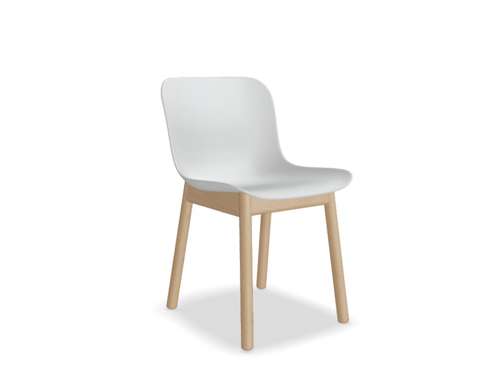 Baltic 2 Basic BLK1P14 - Stuhl mit holzbasis in Ziegelrot präsentiert im Onlineshop von KAQTU Design AG. Stuhl ist von Mdd