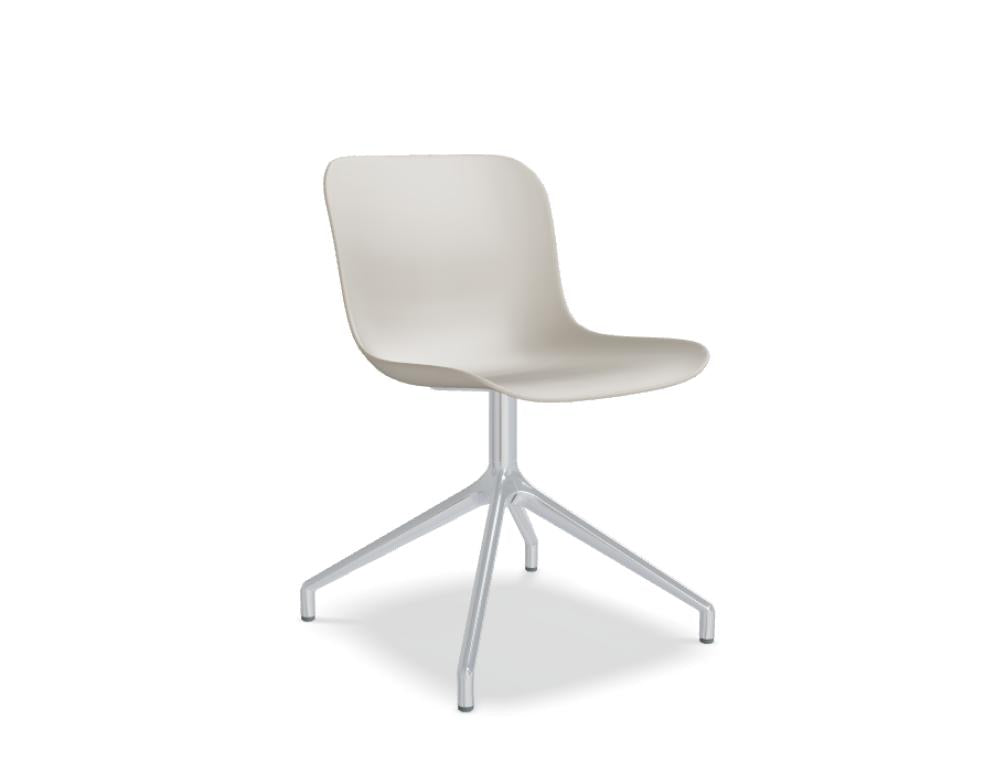 Baltic 2 Basic BLK1PP19 - Stuhl mit poliertem Aluminiumgestell in Anthrazit präsentiert im Onlineshop von KAQTU Design AG. Drehstuhl ist von Mdd