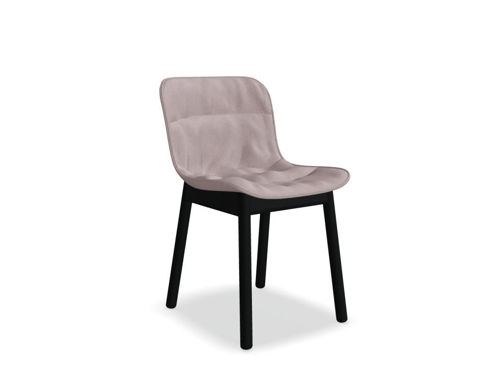 Baltic 2 Soft Duo BLK5P14 - Stuhl mit holzbasis in Grau präsentiert im Onlineshop von KAQTU Design AG. Stuhl ist von Mdd
