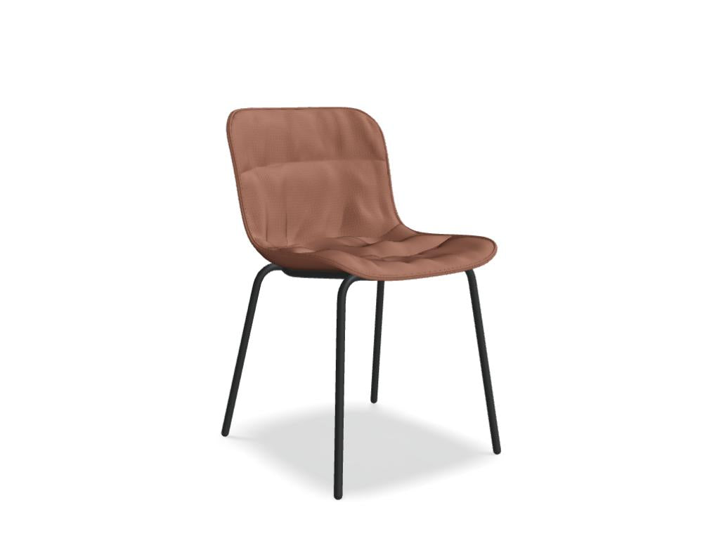 Baltic 2 Soft Duo BLK5P1 - Stuhl 4-Bein-Gestell in  präsentiert im Onlineshop von KAQTU Design AG. Stuhl ist von Mdd