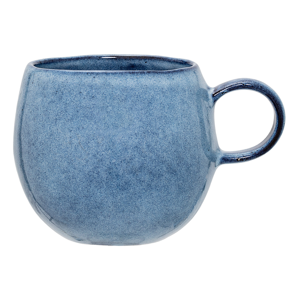 Sandrine Becher, Blau, Steingut in Blue präsentiert im Onlineshop von KAQTU Design AG. Tasse ist von Bloomingville