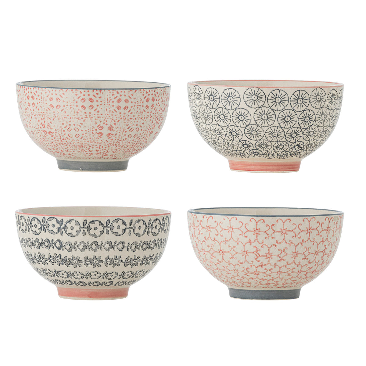 Cécile Schale, Rose, Steingut in Rose präsentiert im Onlineshop von KAQTU Design AG. Schale ist von Bloomingville