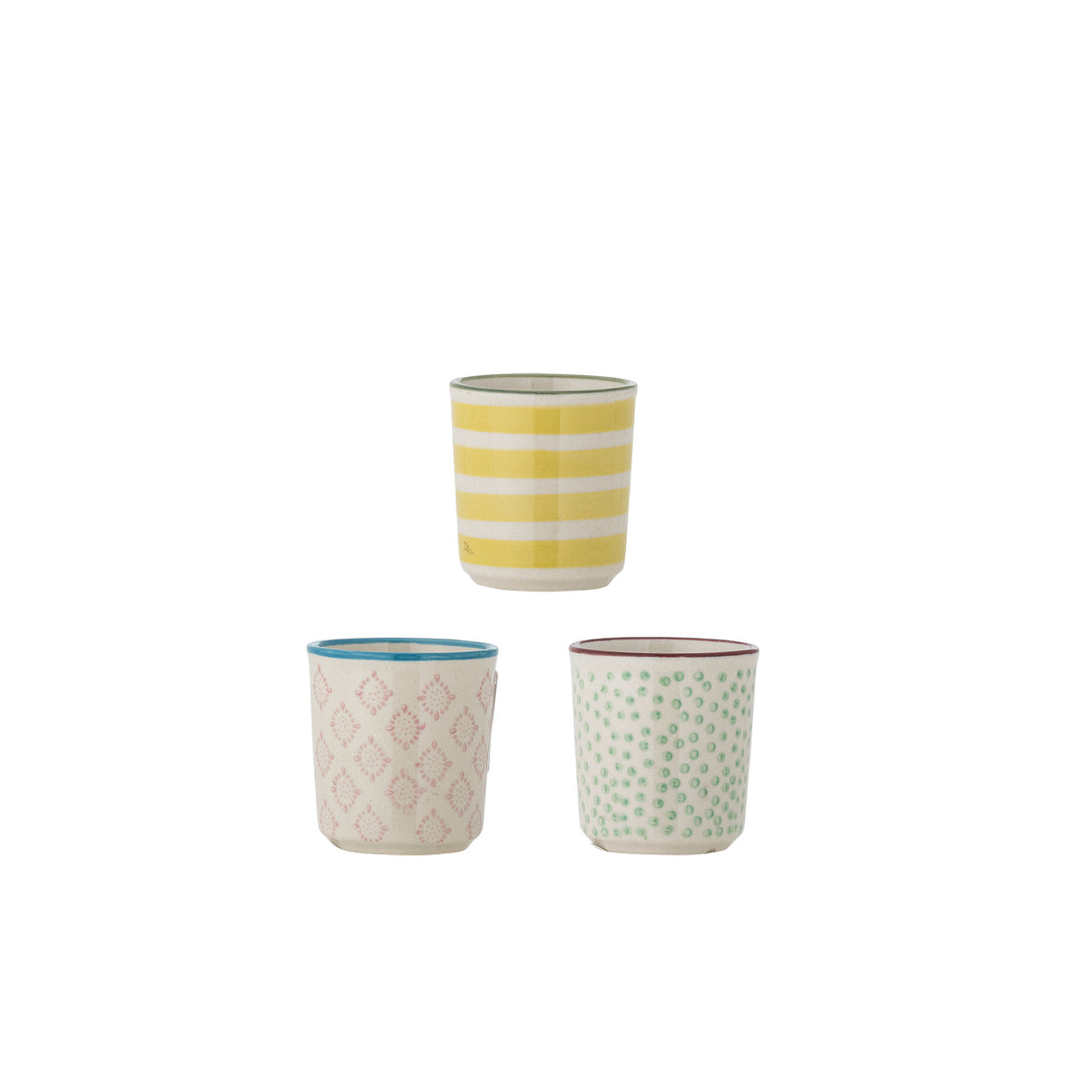 Patrizia Eierbecher, Gelb, Steingut in Yellow präsentiert im Onlineshop von KAQTU Design AG. Eierbecher ist von Bloomingville