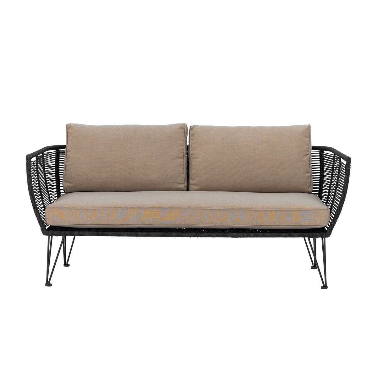 Mundo Sofa, Black, Metal in Schwarz präsentiert im Onlineshop von KAQTU Design AG. Lounge Sofa ist von Bloomingville