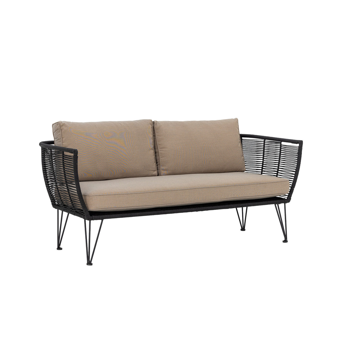 Mundo Sofa, Black, Metal in Schwarz präsentiert im Onlineshop von KAQTU Design AG. Lounge Sofa ist von Bloomingville