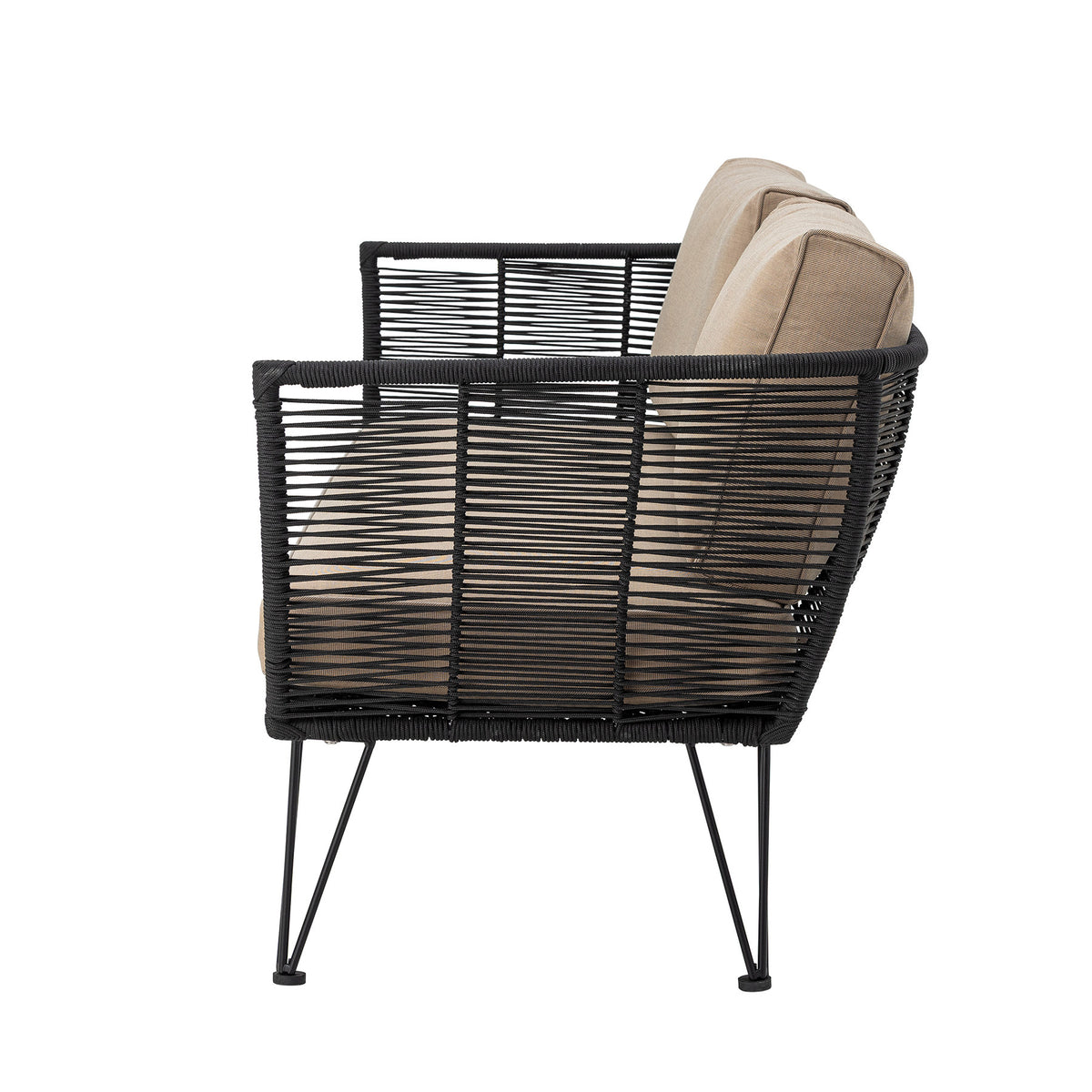 Mundo Sofa, Black, Metal in Schwarz präsentiert im Onlineshop von KAQTU Design AG. Lounge Sofa ist von Bloomingville