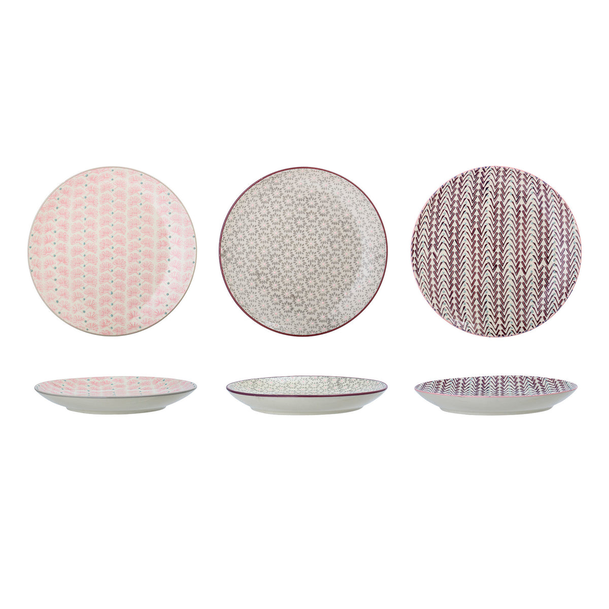 Maya Teller, Violett, Steingut in Purple präsentiert im Onlineshop von KAQTU Design AG. Teller ist von Bloomingville