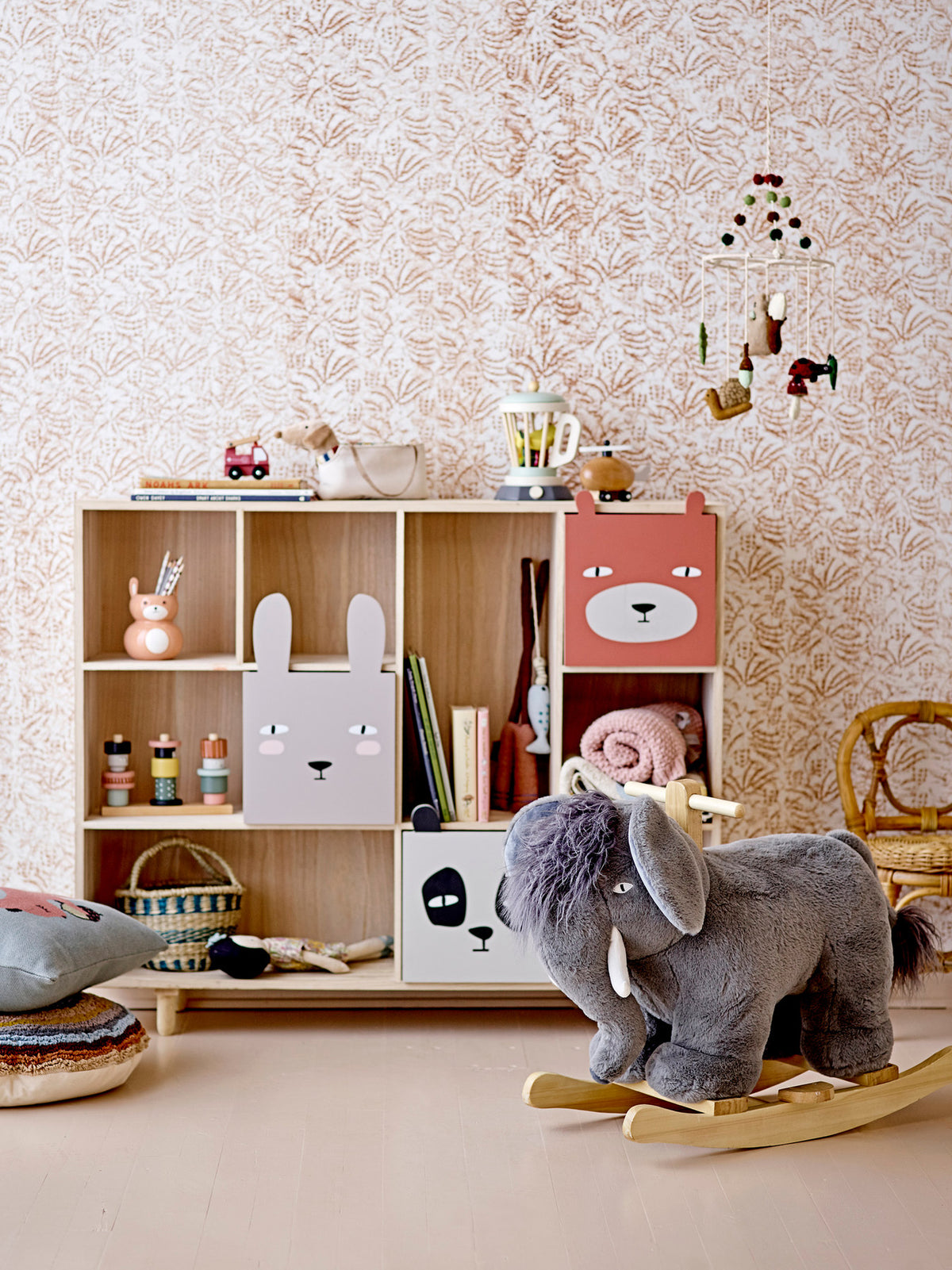 Calle Bücherregal mit Schubladen, Natur, Paulownia in Nature präsentiert im Onlineshop von KAQTU Design AG. Standregal ist von Bloomingville Mini