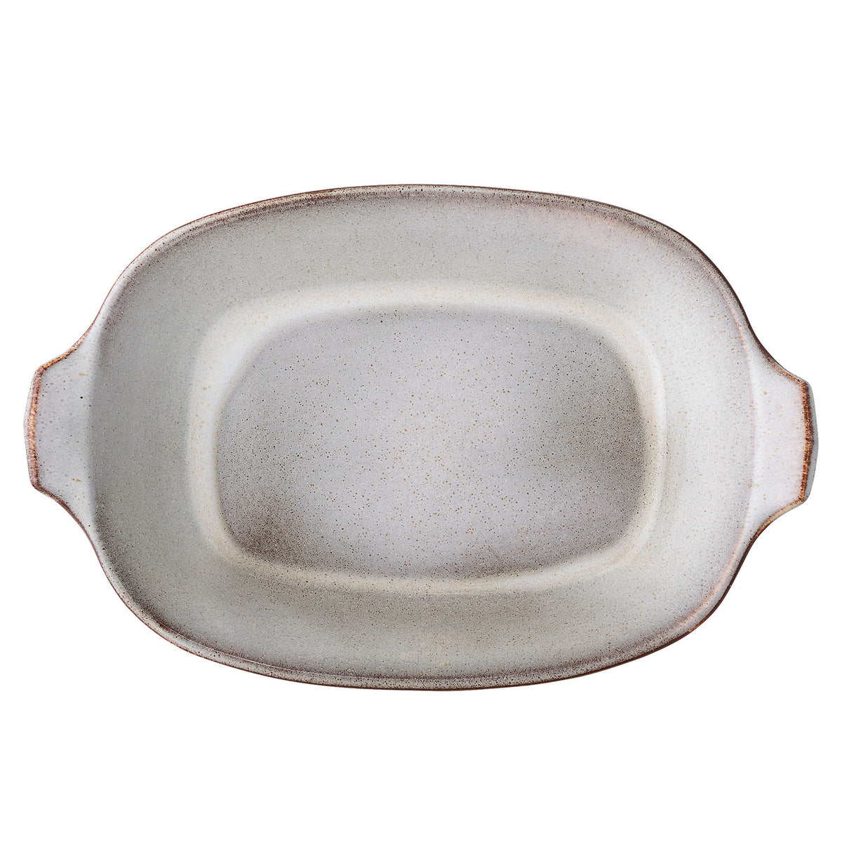 Beige Schale Sandrine aus Steingut von Bloomingville mit glasierter Oberfläche