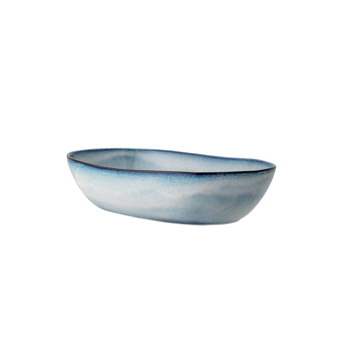 Sandrine Servierschüssel, Blau, Steingut in Blue präsentiert im Onlineshop von KAQTU Design AG. Schale ist von Bloomingville