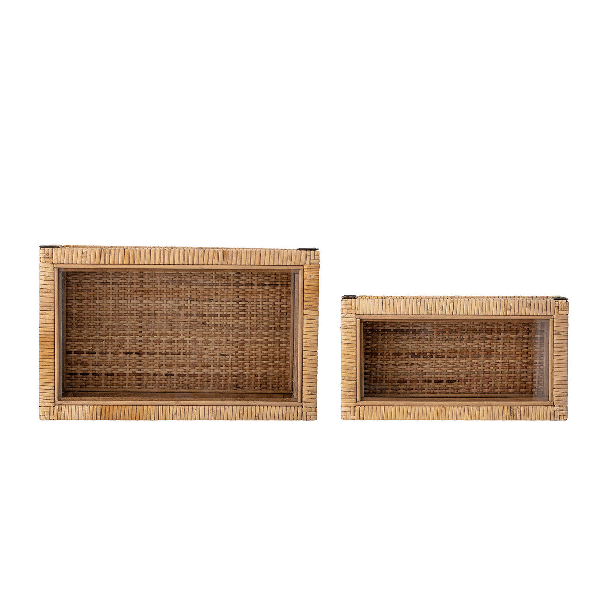 Lally Box w/Lid, Nature, Rattan in Nature präsentiert im Onlineshop von KAQTU Design AG. Aufbewahrungsboxen ist von Bloomingville