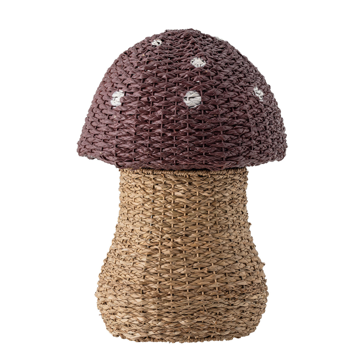 Corintha Korb mit Deckel, Rot, Seegras in Red präsentiert im Onlineshop von KAQTU Design AG. Aufbewährungskörbe ist von Bloomingville Mini