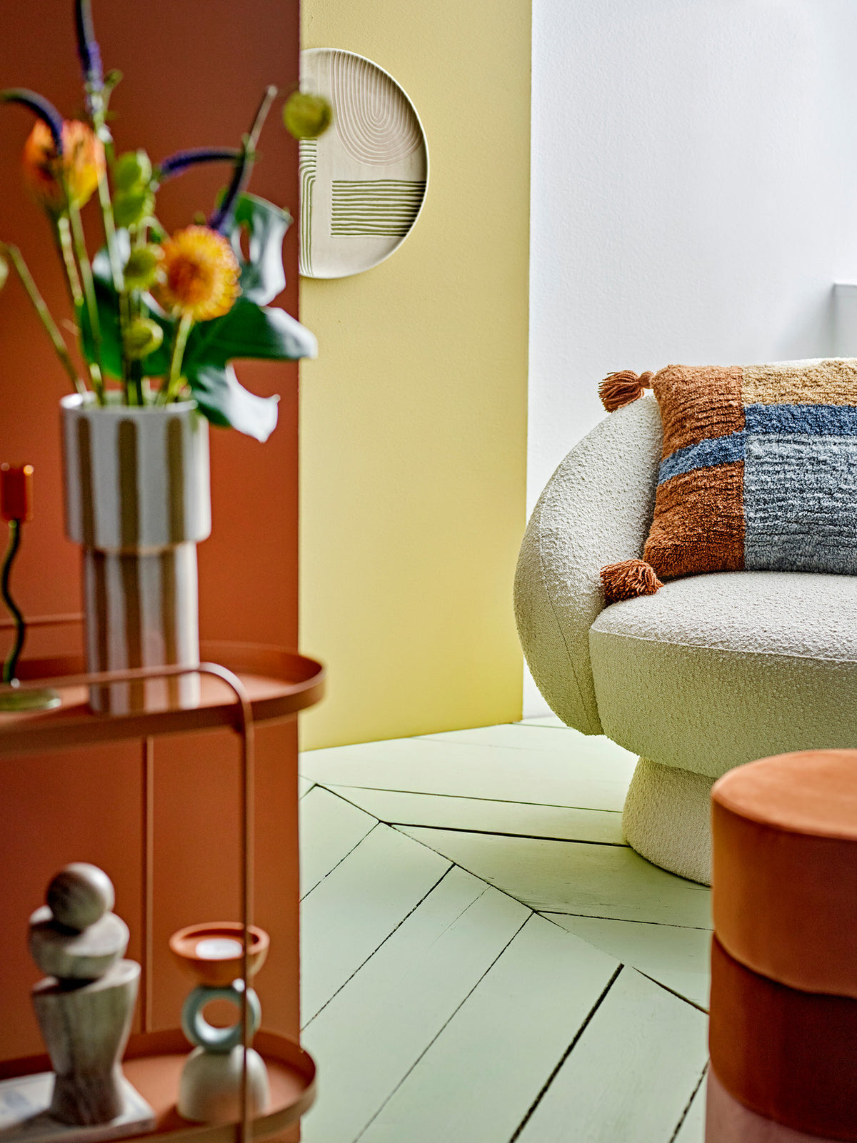 Ted Loungesessel, Weiá, Polyester in Weiss präsentiert im Onlineshop von KAQTU Design AG. Sessel ist von Bloomingville