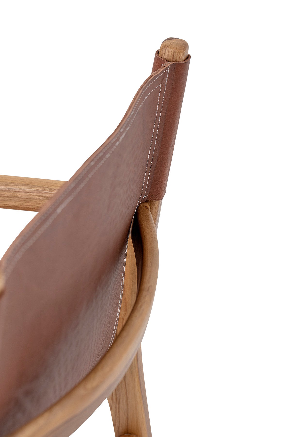 Ollie Loungesessel, Braun, Leder in Braun präsentiert im Onlineshop von KAQTU Design AG. Sessel ist von Bloomingville