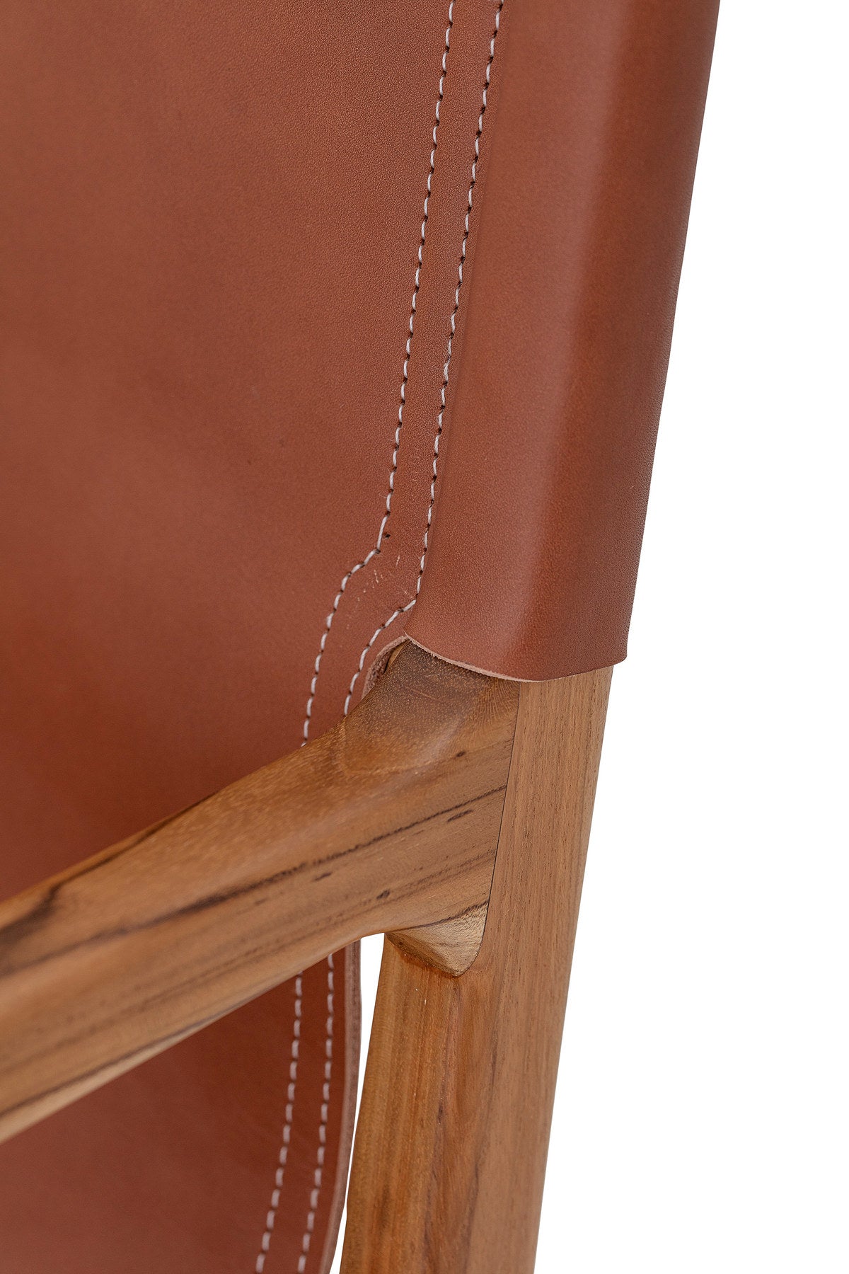 Ollie Loungesessel, Braun, Leder in Braun präsentiert im Onlineshop von KAQTU Design AG. Sessel ist von Bloomingville