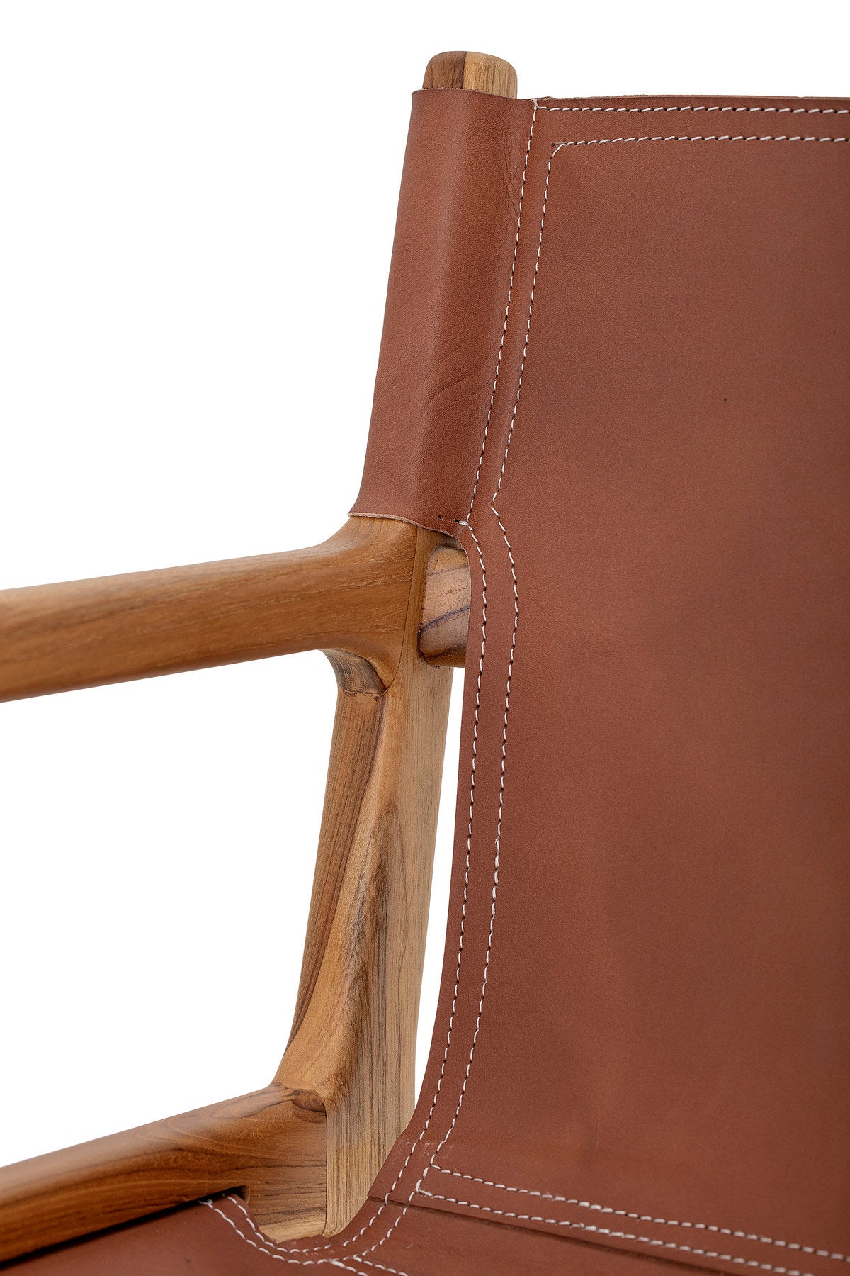 Ollie Loungesessel, Braun, Leder in Braun präsentiert im Onlineshop von KAQTU Design AG. Sessel ist von Bloomingville