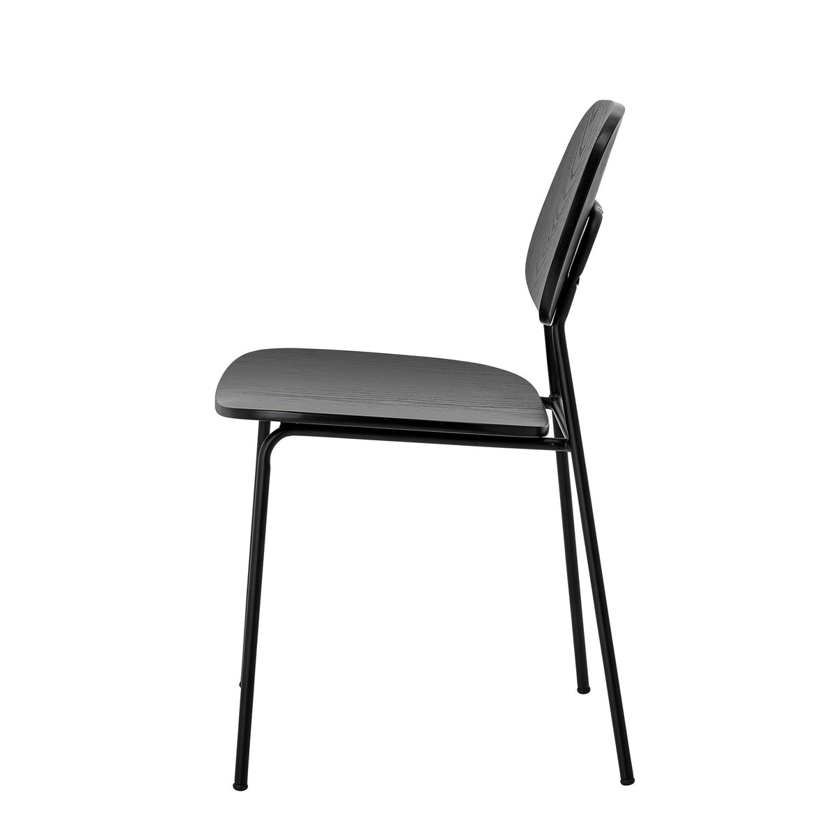 Monza Esszimmerstuhl, Schwarz, Sperrholz in Black präsentiert im Onlineshop von KAQTU Design AG. Stuhl ist von Bloomingville