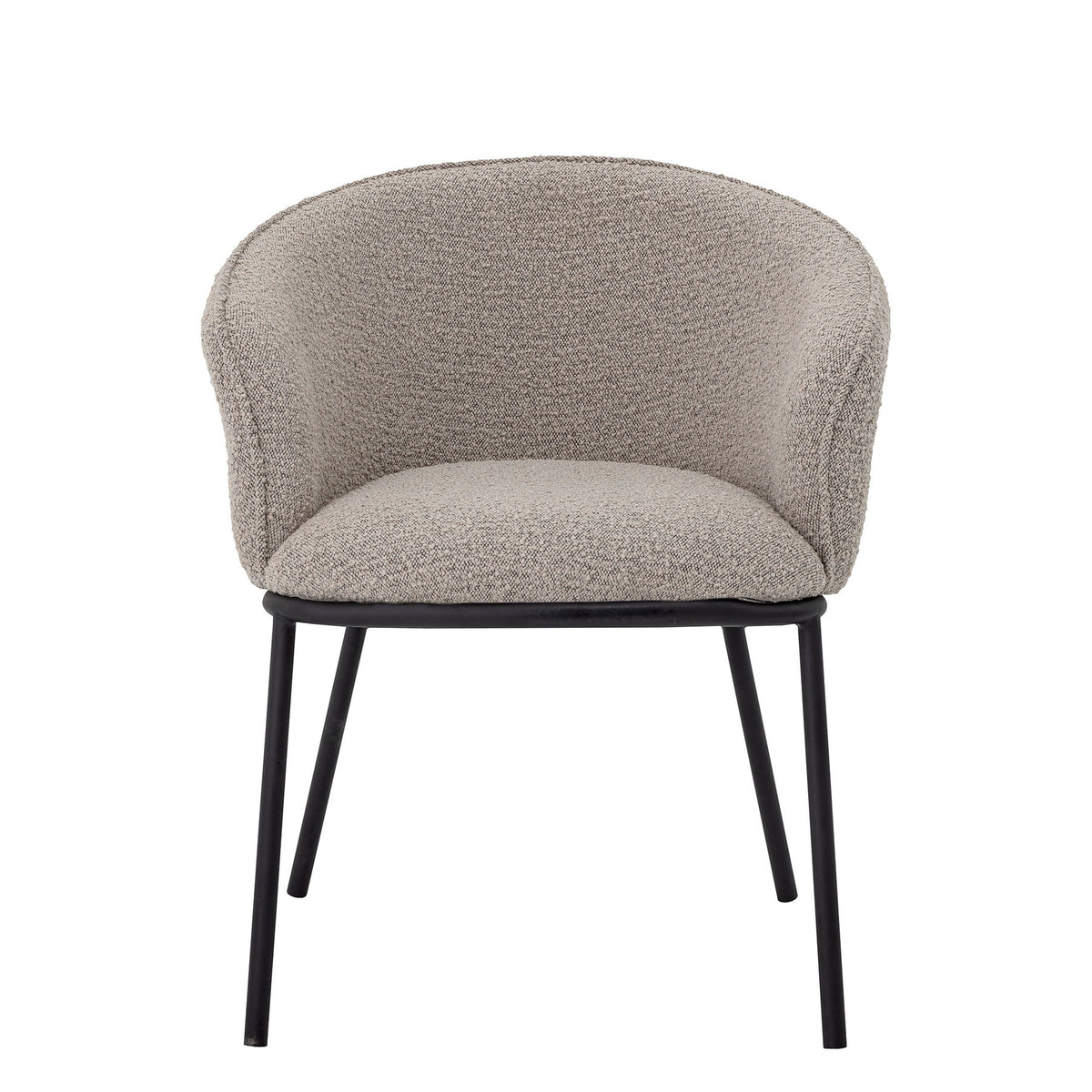Cortone Esszimmerstuhl, Grau, Polyester in Grau präsentiert im Onlineshop von KAQTU Design AG. Stuhl mit Armlehne ist von Bloomingville