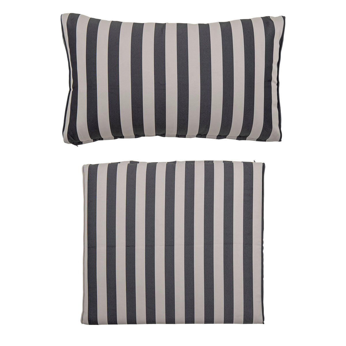 Mundo Kissenbezug, Black, Polyester in Black präsentiert im Onlineshop von KAQTU Design AG. Gartenkissen ist von Bloomingville