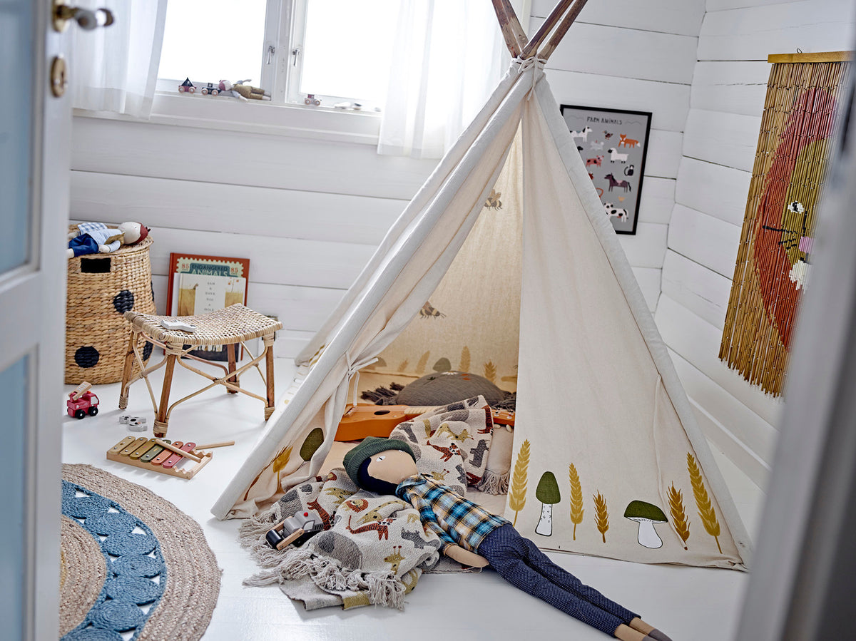 Sigge Doll, Blau, Baumwolle in Blue präsentiert im Onlineshop von KAQTU Design AG. Plüschtier Kids ist von Bloomingville Mini