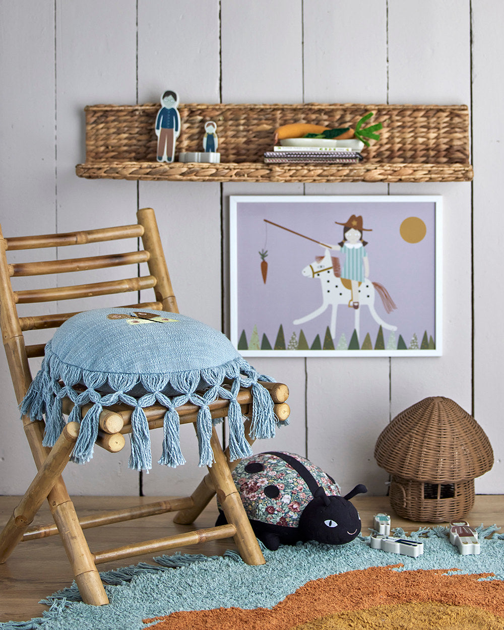 Mosse Stuhl, Natur, Bambus in Nature präsentiert im Onlineshop von KAQTU Design AG. Stuhl ist von Bloomingville Mini