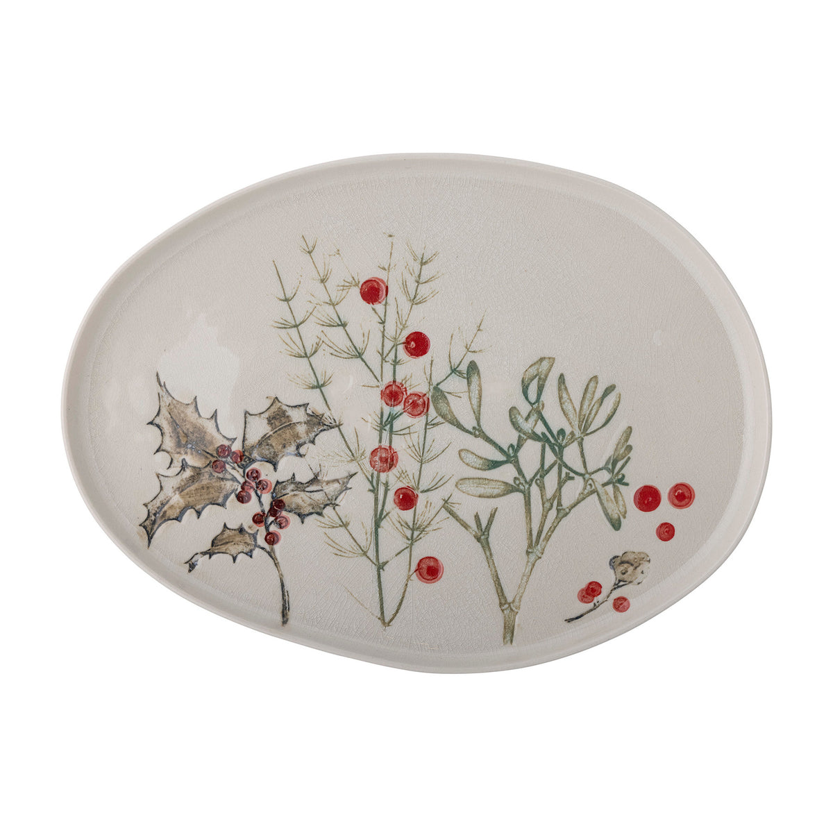 Hollie Servierplatte, Bunt, Steingut in Multi präsentiert im Onlineshop von KAQTU Design AG. Käsezubehör ist von Bloomingville