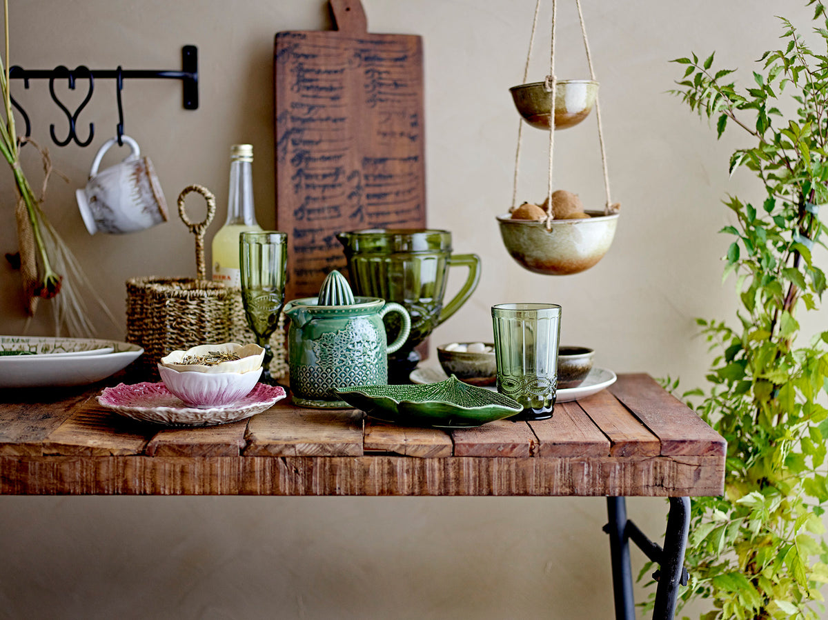 Liselu Zitronensaftpresse, Grün, Steingut in Green präsentiert im Onlineshop von KAQTU Design AG. Zitronenpresse ist von Creative Collection