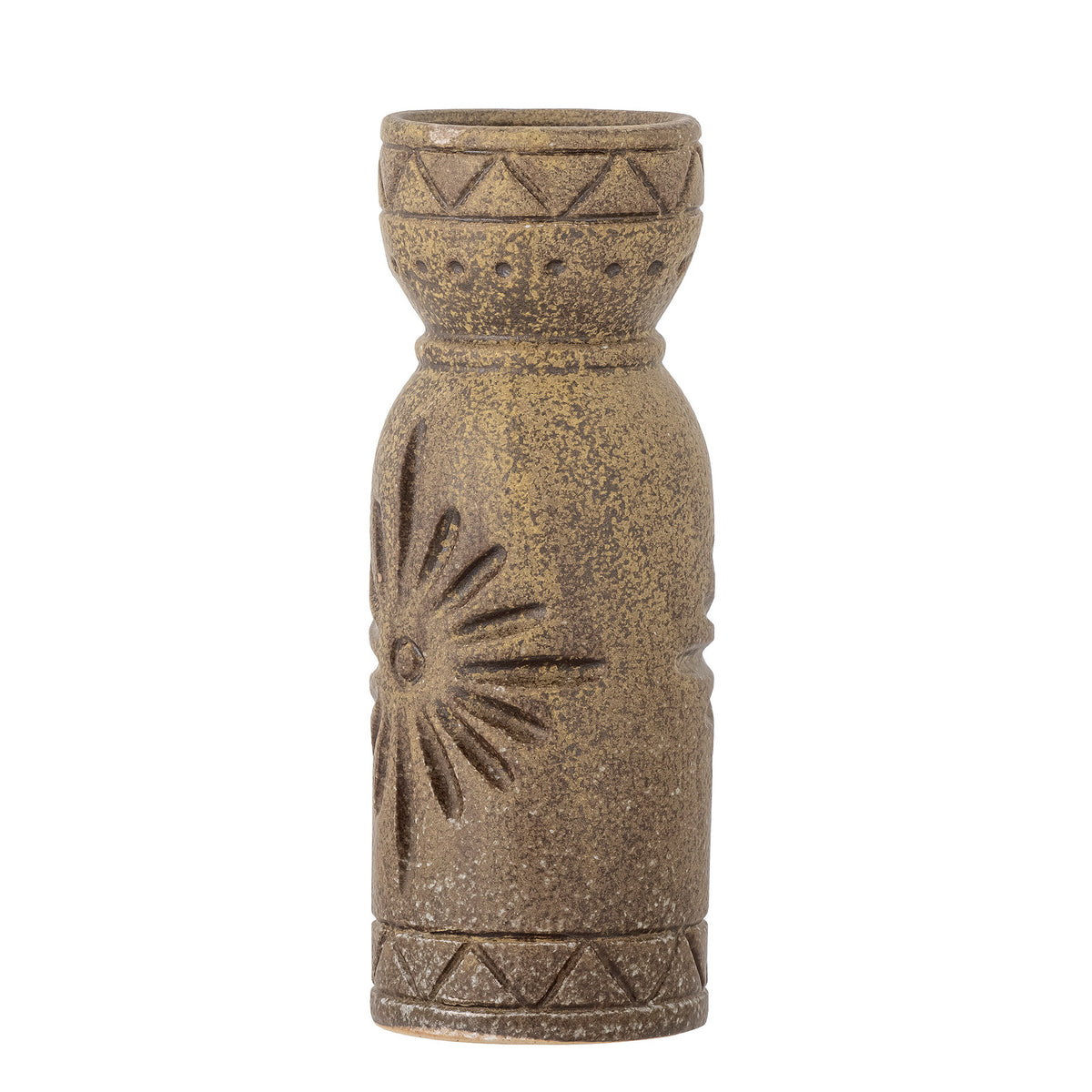 Gerde Vase, Braun, Steingut in Brown präsentiert im Onlineshop von KAQTU Design AG. Vase ist von Bloomingville