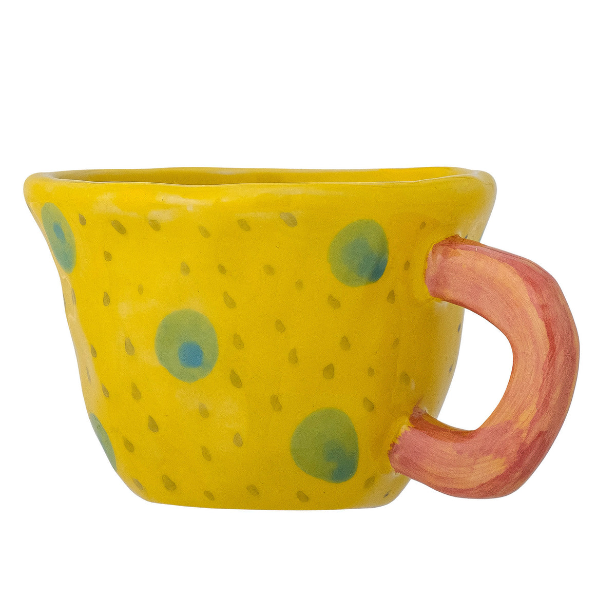 Nini Tasse, Gelb, Steingut in Yellow präsentiert im Onlineshop von KAQTU Design AG. Tasse ist von Bloomingville Mini