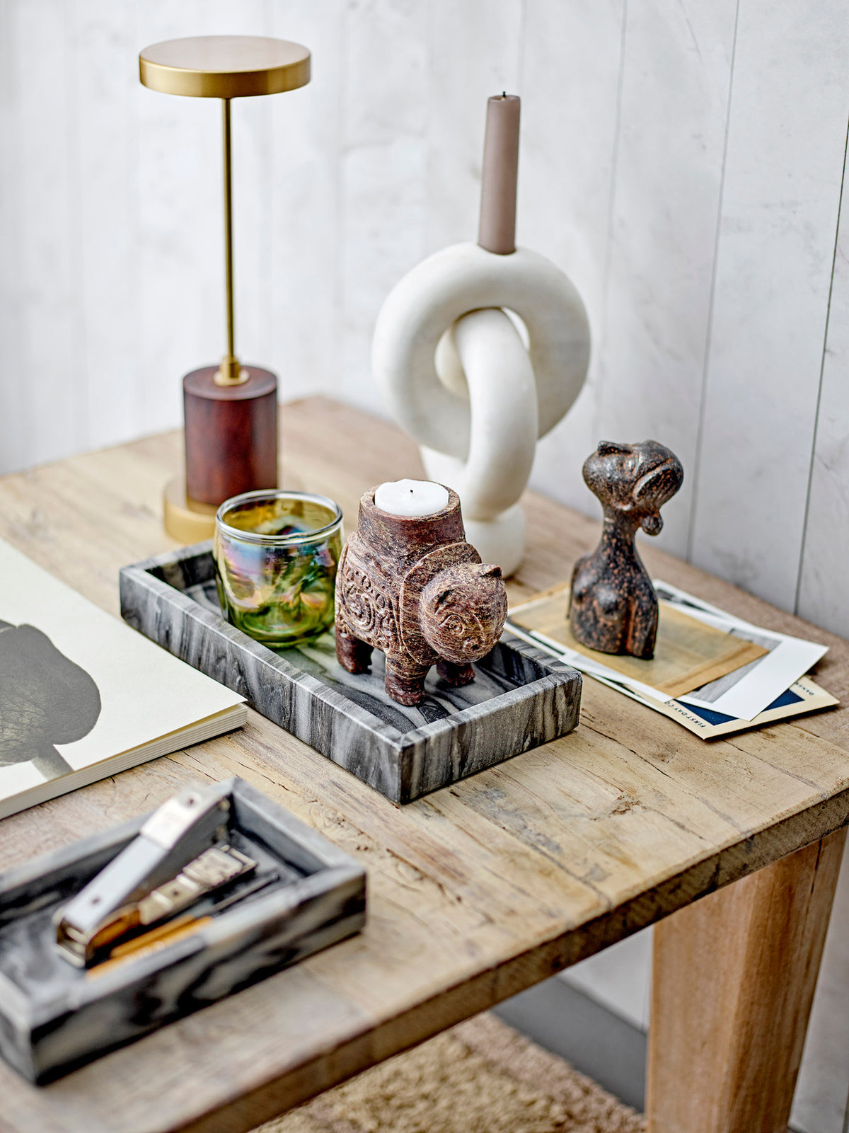 Idalina Teelichthalter, Grün, Glas in Green präsentiert im Onlineshop von KAQTU Design AG. Teelichthalter ist von Bloomingville
