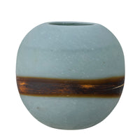 Vase Melike, bleu, verre
