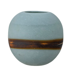 Vase Melike, bleu, verre