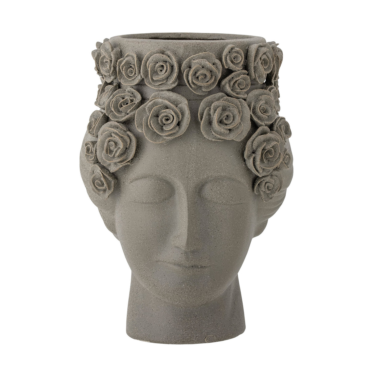 Akira Vase, Grau, Steingut in Grey präsentiert im Onlineshop von KAQTU Design AG. Vase ist von Bloomingville