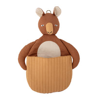 Toto wall basket, brown, linen