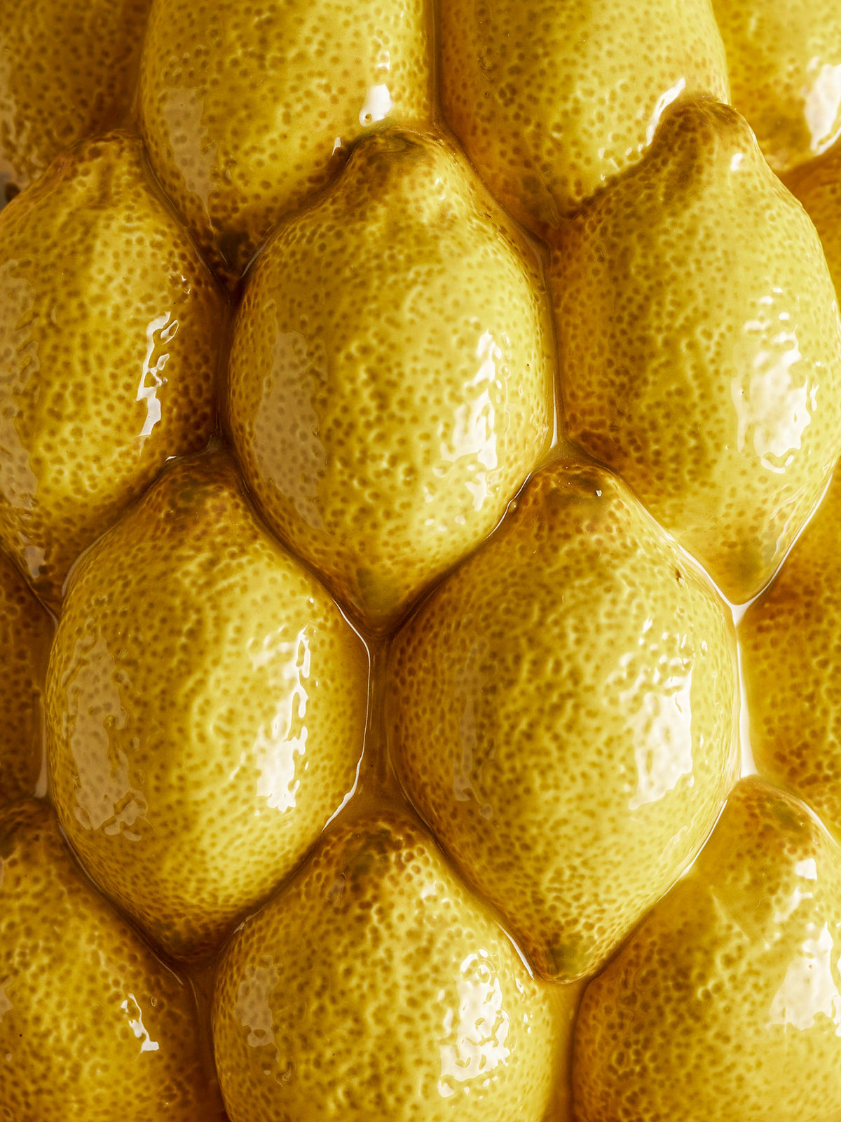 Limone Vase, Gelb, Steingut in Yellow präsentiert im Onlineshop von KAQTU Design AG. Vase ist von Creative Collection